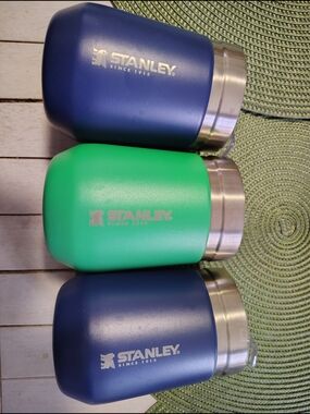 10 Ounce Stanley Stainless Insulated Tumblers - Blue & Green